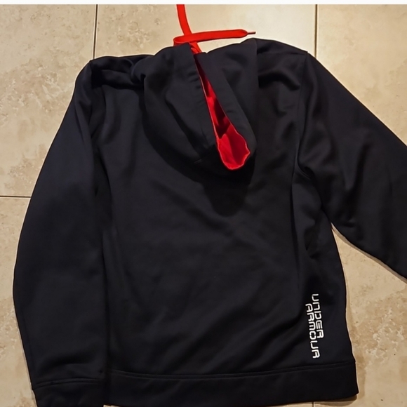 Under Armour Black and Red Hoodie - Picture 2 of 4